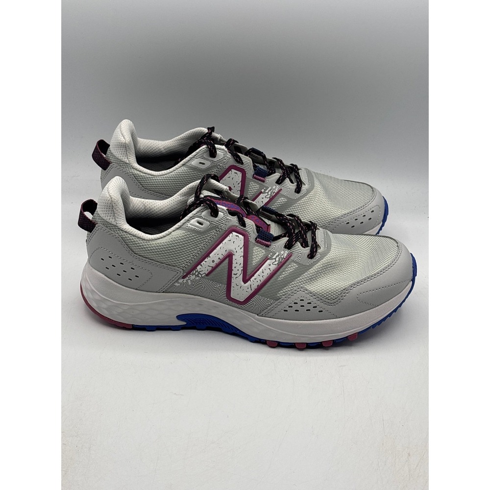 New Balance 410v8 Shoes Women Size 11 Grey Blue Trail Running WT410LR8